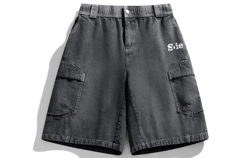 SOIE Denim Shorts Unisex-6