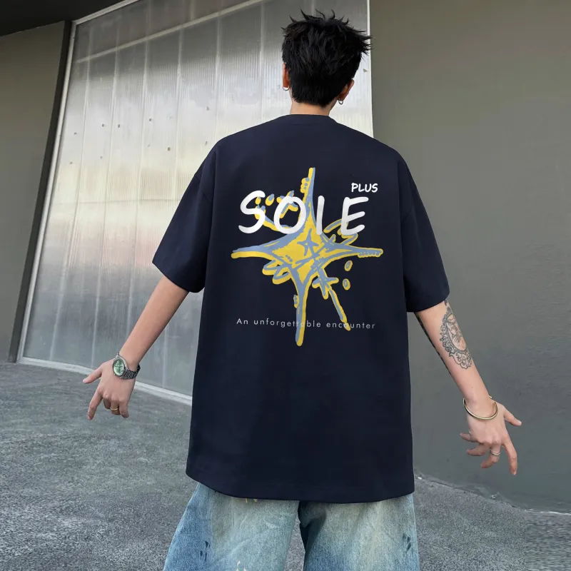 SOIE T Shirts Unisex Navy Blue-2