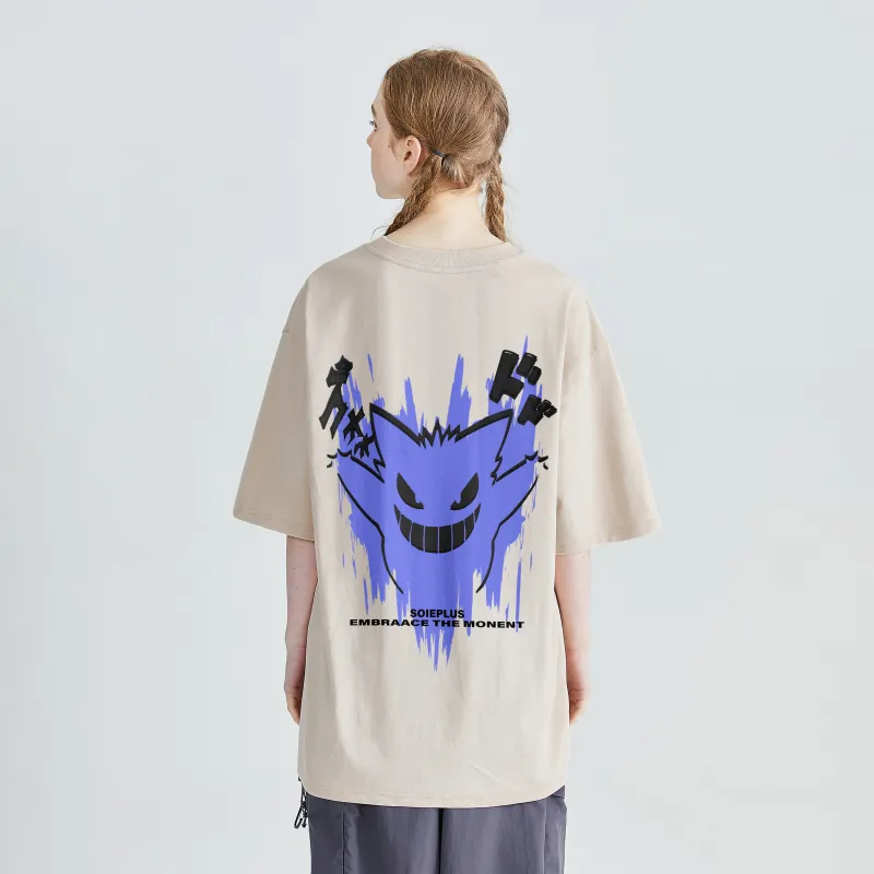 SOIE T-Shirts Unisex Light Beige Apricot-2