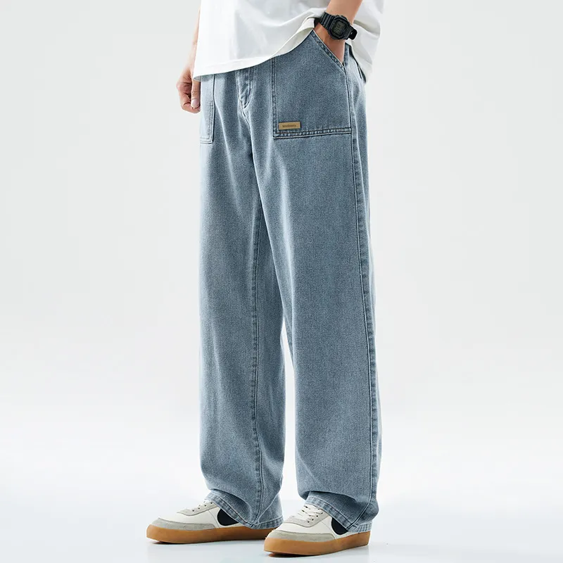 WOOD SOON Jeans Unisex Denim Blue-6