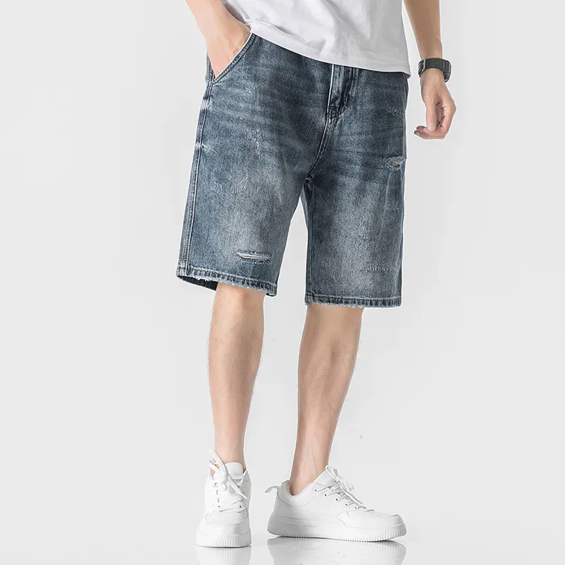 WOOD SOON Denim Shorts Men's Denim Blue-6