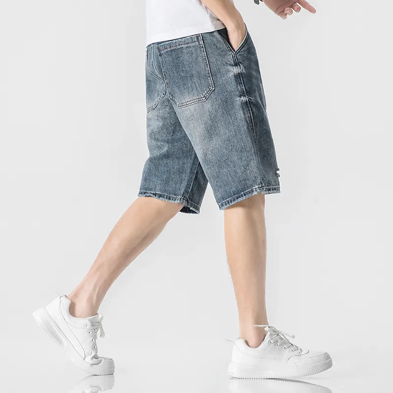 WOOD SOON Denim Shorts Men's Denim Blue-11