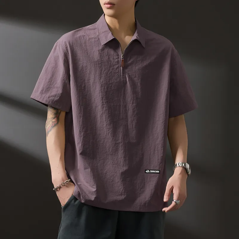 WOOD SOON Trendy Brand Casual Outdoor Shirt Short Sleeved Coat Unisex-16