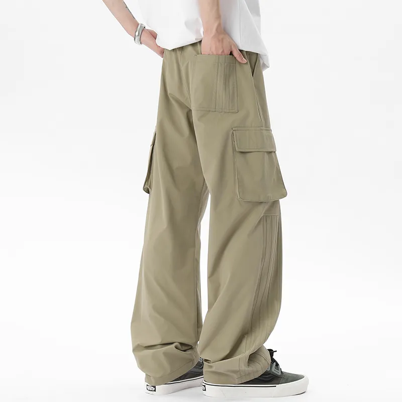 WOOD SOON Casual Pants Unisex-3