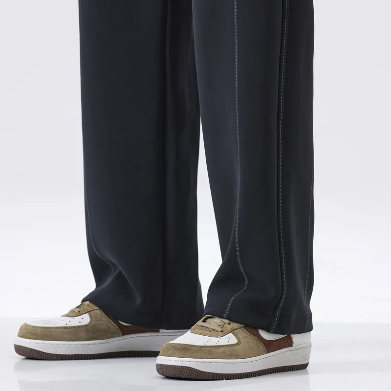 WOOD SOON Casual Pants Unisex Black-6