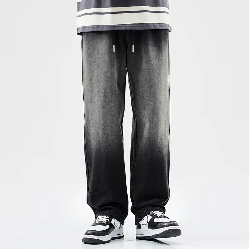 WOOD SOON Jeans Men Washed Black-3