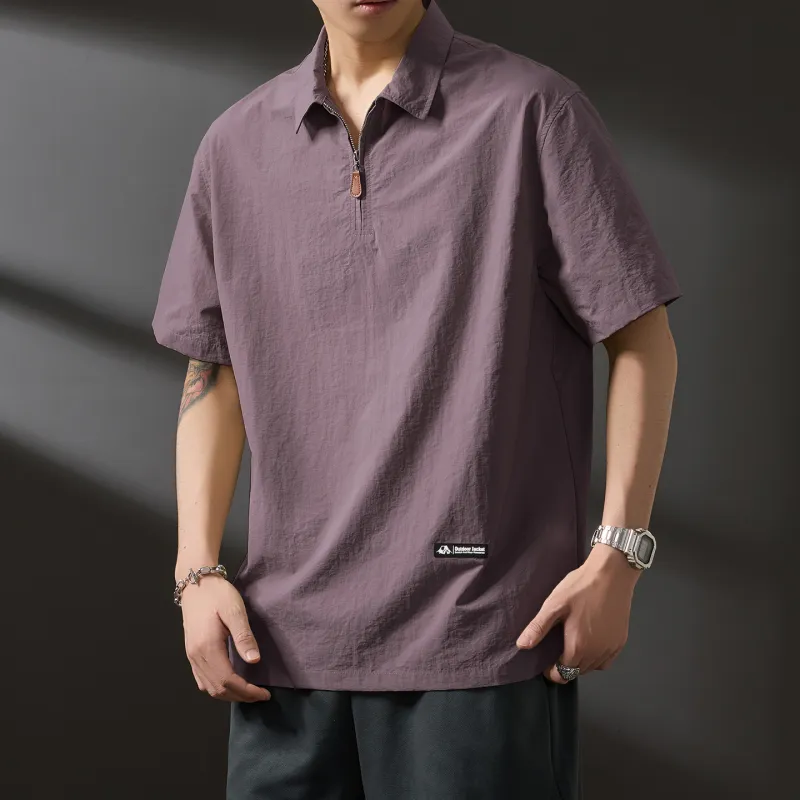 WOOD SOON Trendy Brand Casual Outdoor Shirt Short Sleeved Coat Unisex-17