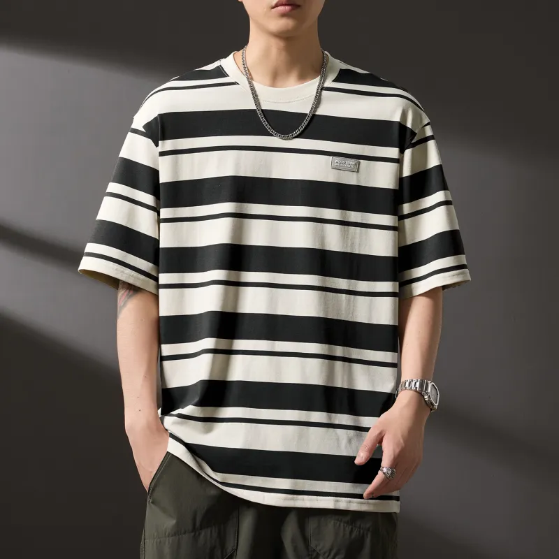 WOOD SOON Men's Summer Thin Trendy Brand T Shirt Unisex-4