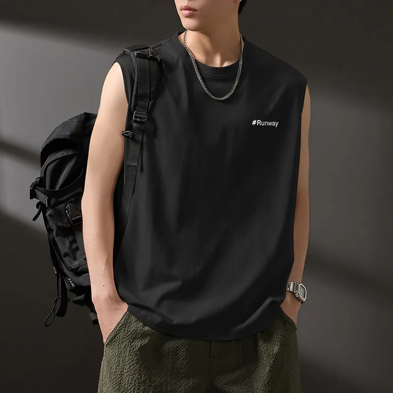 WOOD SOON Tank Tops Men-3