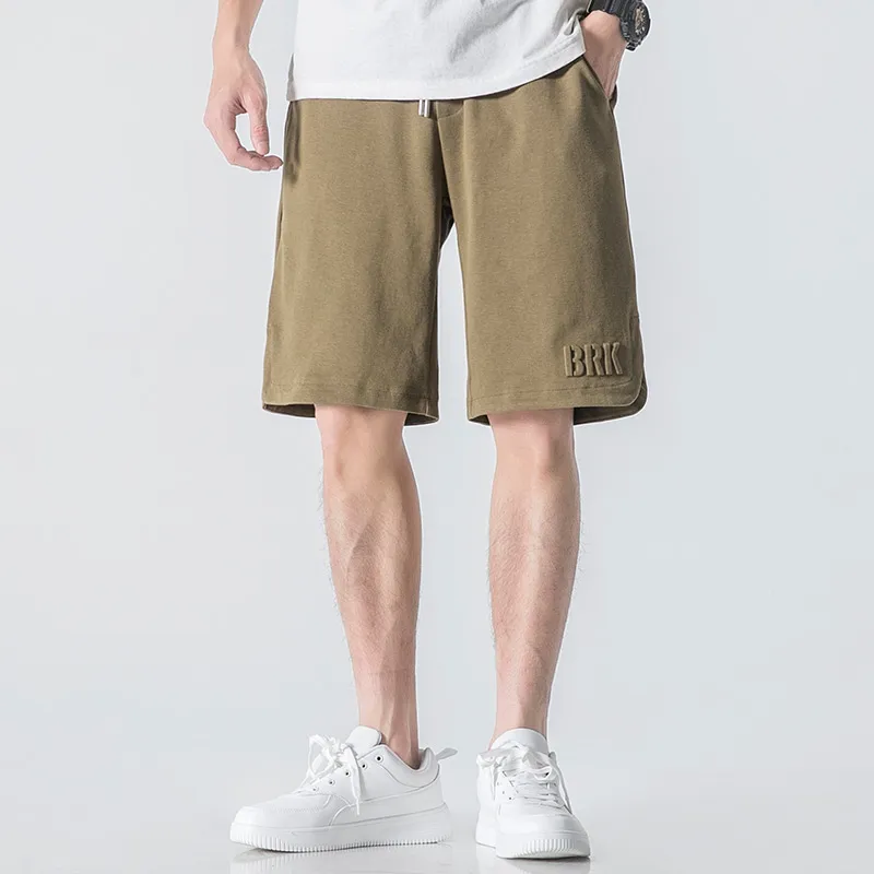 WOOD SOON Knee Length Knitted Fabric Sweatpants Sports Pants Men's-1