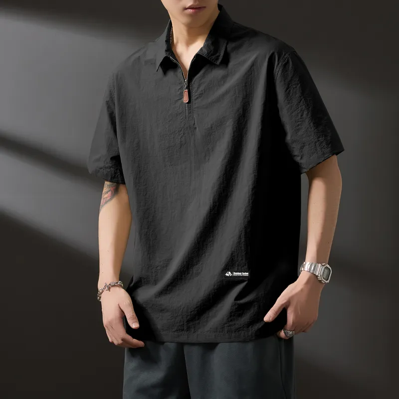 WOOD SOON Trendy Brand Casual Outdoor Shirt Short Sleeved Coat Unisex-11