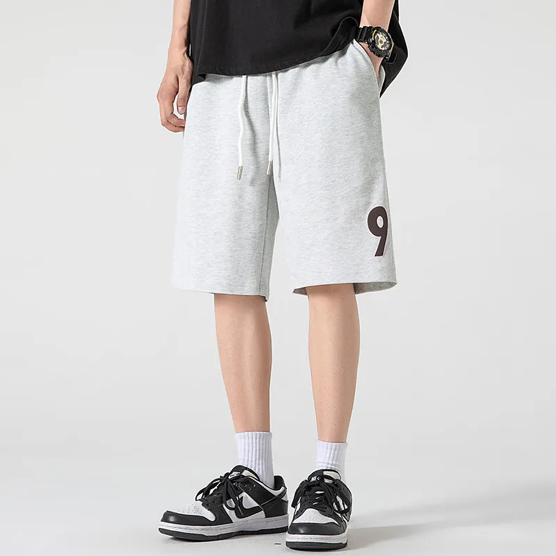 WOOD SOON Trendy Brand Sports Stretch Knee Length Pants Japanese Style Straight Fit Pants Unisex-7
