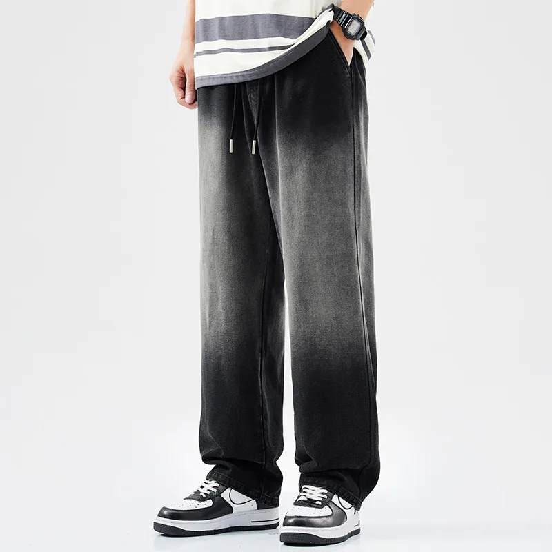WOOD SOON Jeans Men Washed Black-4