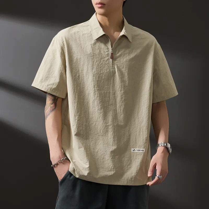 WOOD SOON Trendy Brand Casual Outdoor Shirt Short Sleeved Coat Unisex-22