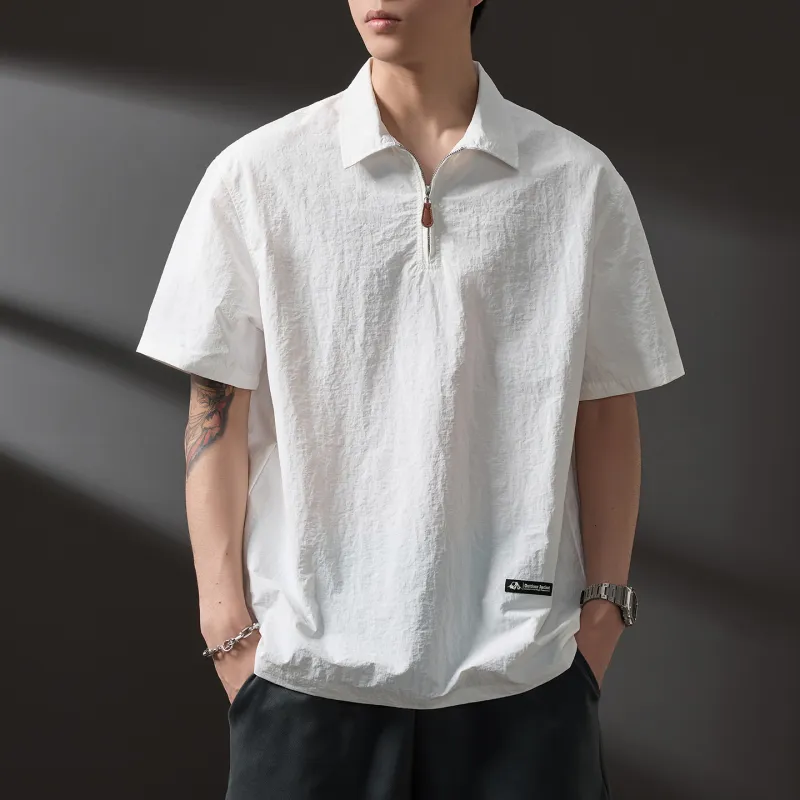 WOOD SOON Trendy Brand Casual Outdoor Shirt Short Sleeved Coat Unisex-5