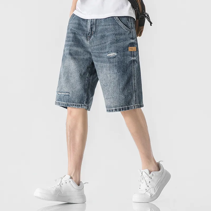 WOOD SOON Denim Shorts Men's Denim Blue-13