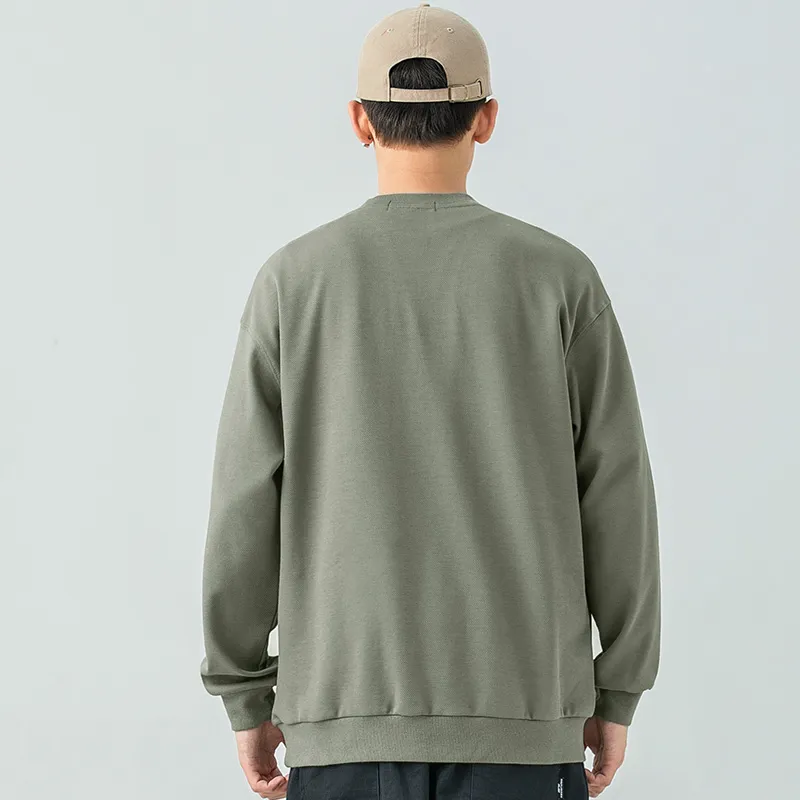 WOOD SOON Classic And Versatile Fashion Trend Outdoor Travel Heavyweight Sweatshirt Men's-11