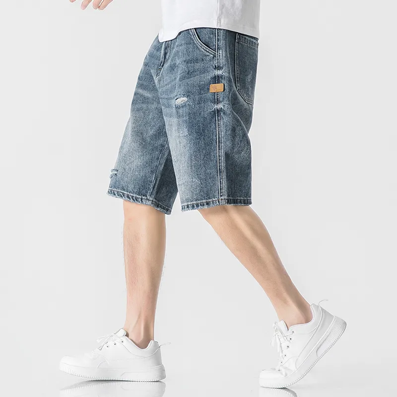WOOD SOON Denim Shorts Men's Denim Blue-10
