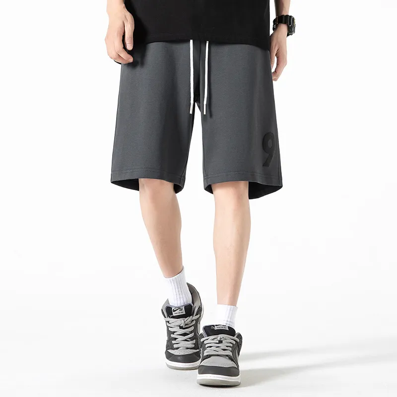WOOD SOON Trendy Brand Sports Stretch Knee Length Pants Japanese Style Straight Fit Pants Unisex-19