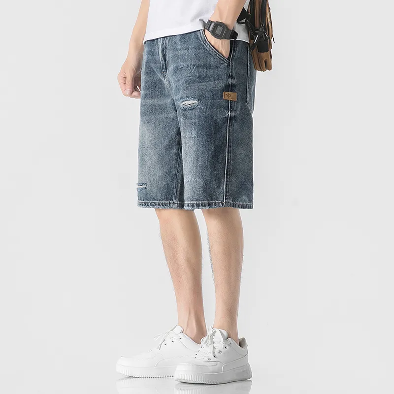WOOD SOON Denim Shorts Men's Denim Blue-15