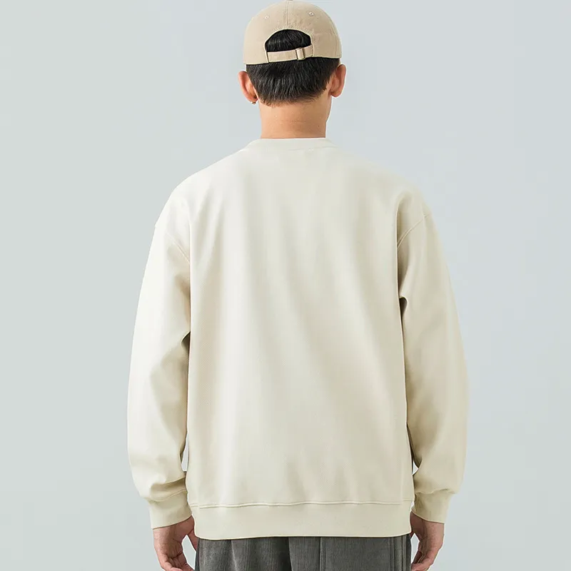 WOOD SOON Classic And Versatile Fashion Trend Outdoor Travel Heavyweight Sweatshirt Men's-16