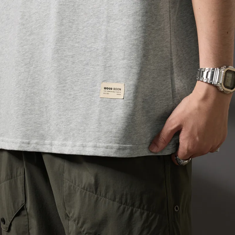 WOOD SOON 100% Cotton Casual Sportswear Straight Fit Shorts Men's-24
