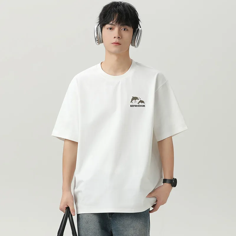 WOOD SOON Heavyweight Trendy Casual Men's Clothing Cooling T Shirts Unisex-10
