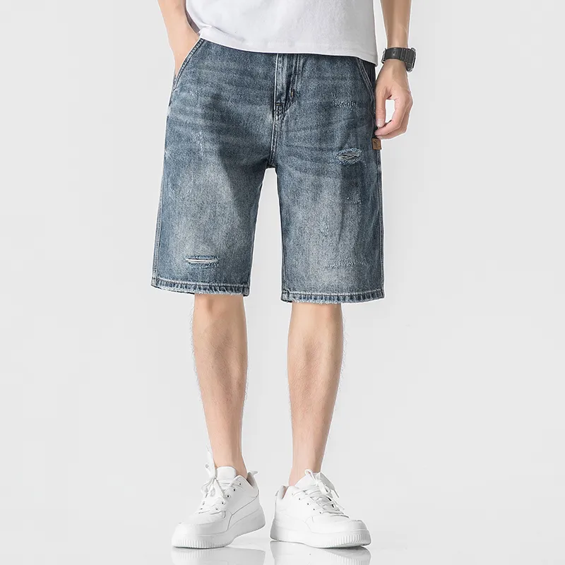 WOOD SOON Denim Shorts Men's Denim Blue-2