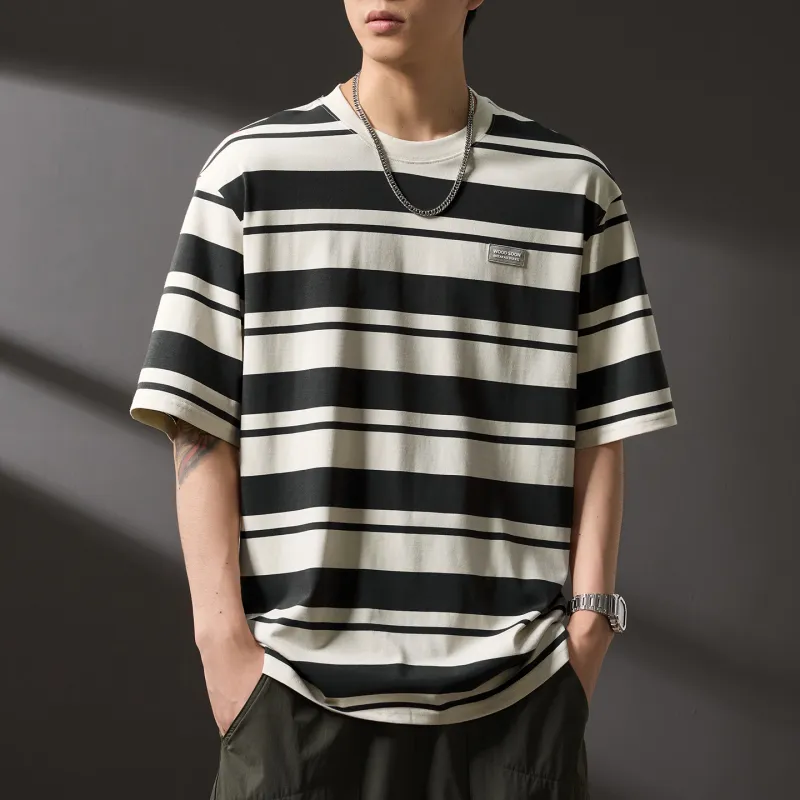 WOOD SOON Men's Summer Thin Trendy Brand T Shirt Unisex-3
