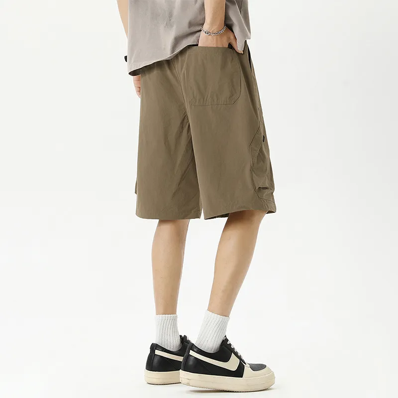WOOD SOON Outdoor Casual Trendy Brand Japanese Style Sports Knee Length Pants Unisex-5