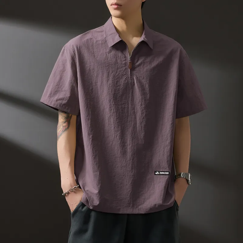 WOOD SOON Trendy Brand Casual Outdoor Shirt Short Sleeved Coat Unisex-15