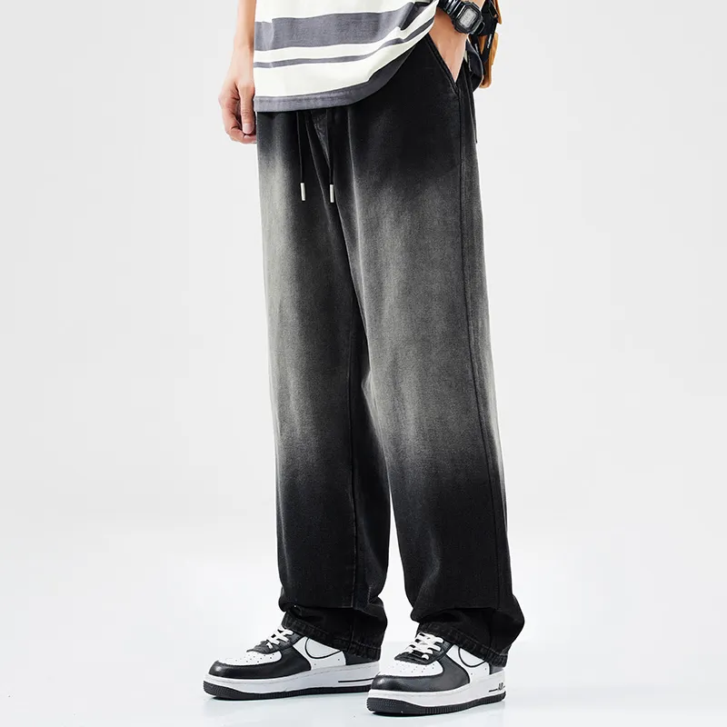WOOD SOON Jeans Men Washed Black-5