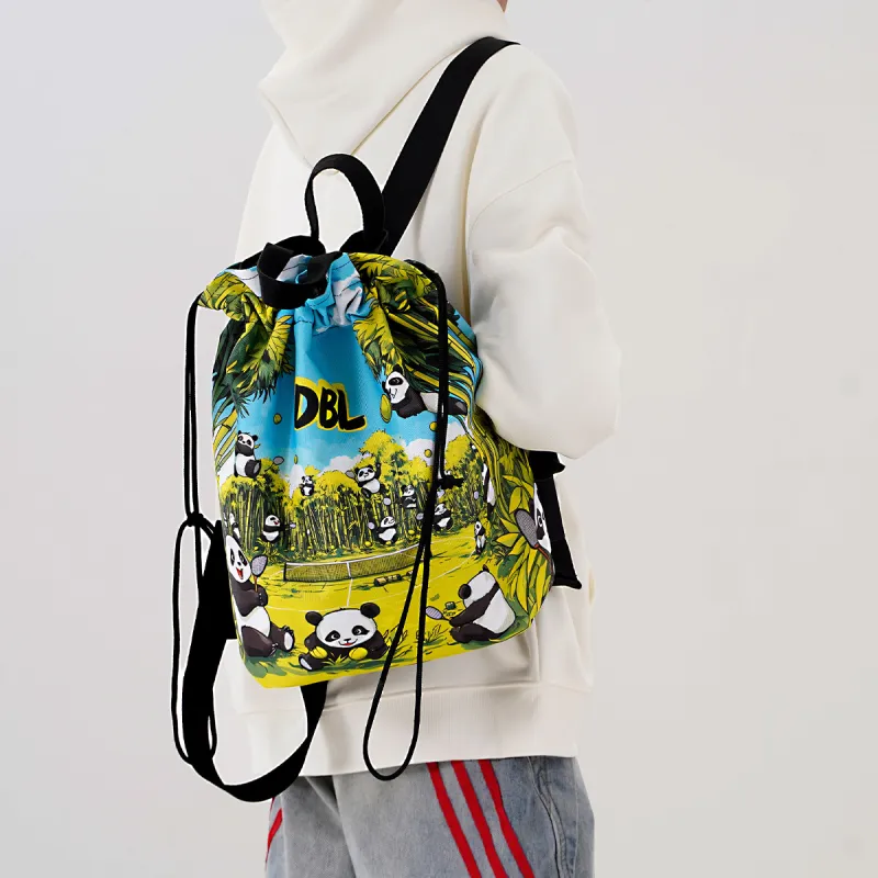 Dubaolu Fabric Tennis Backpack Regular Unisex Black-1
