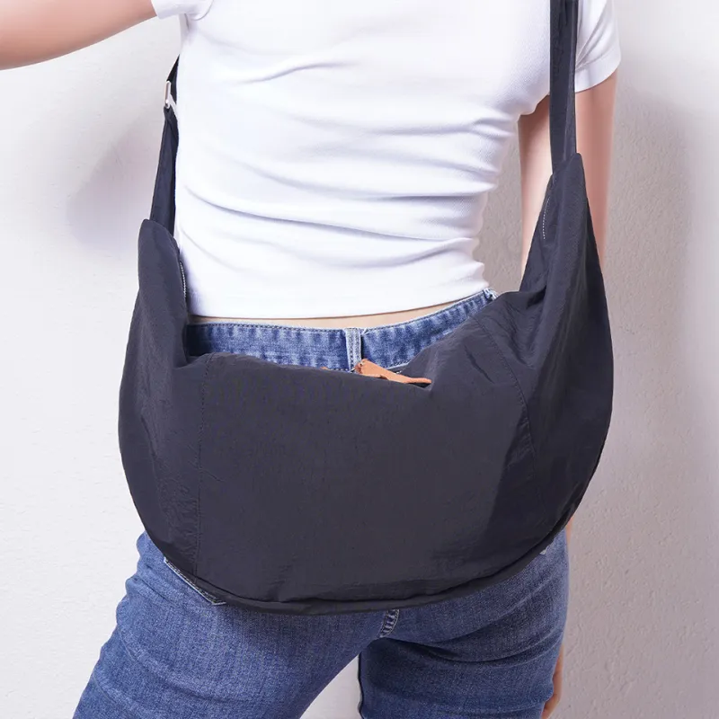 Dubaolu Fabric Crossbody Bag Medium Size Women's Khaki/Black-6