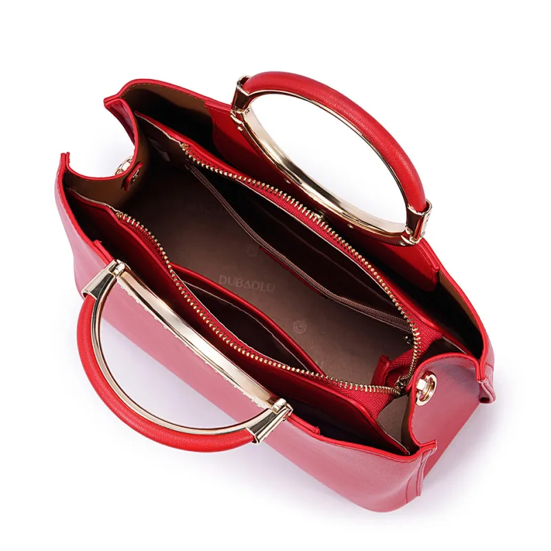 Dubaolu PU Handbag Medium Size Women's Multicolor-7