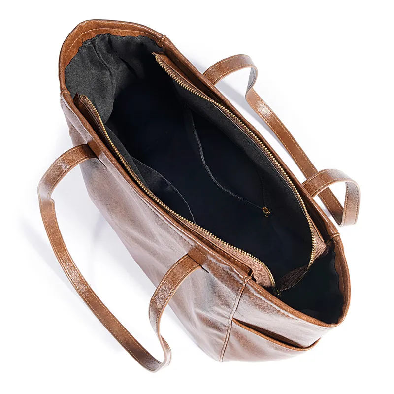 Dubaolu Synthetic Leather One Shoulder Handbags Regular Women's Black/Coffee/Brown-17
