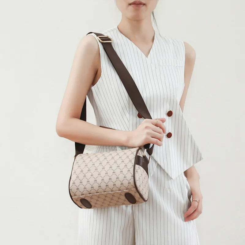 Dubaolu Microfiber Synthetic Leather Shoulder Bag Crossbody Bag Regular Women's Apricot-3