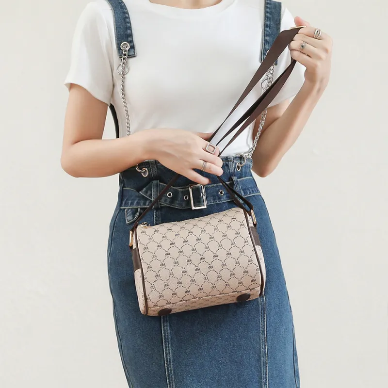 Dubaolu Microfiber Synthetic Leather Shoulder Bag Crossbody Bag Regular Women's Apricot-4