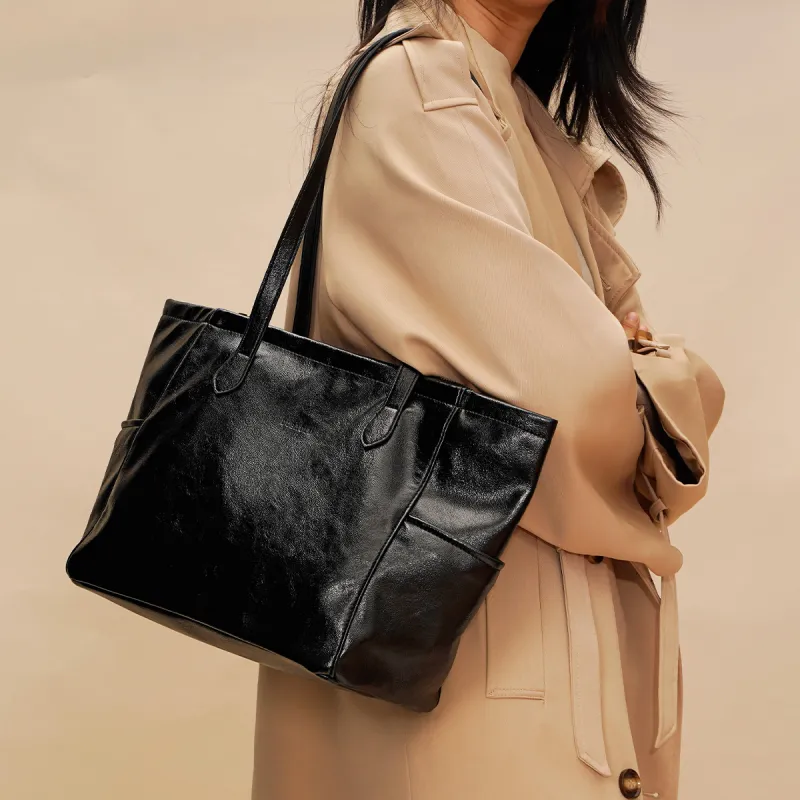 Dubaolu Synthetic Leather One Shoulder Handbags Regular Women's Black/Coffee/Brown-4