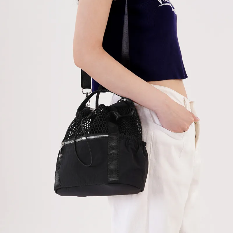 Dubaolu Fabric Handbag Regular Women's Apricot/Black-13