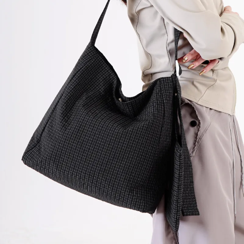 Dubaolu Fabric Shoulder Bag Women's Coffee/Black-20
