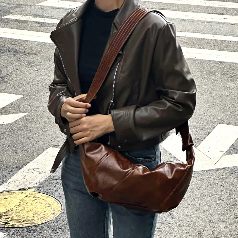 Dubaolu Synthetic Leather Shoulder Bag Crossbody Bag Regular Women's Coffee/Cocoa Brown/Burgundy-11