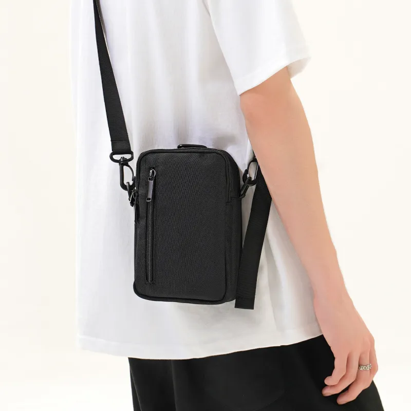 Dubaolu Fabric Crossbody Bag Regular Men's Black-3