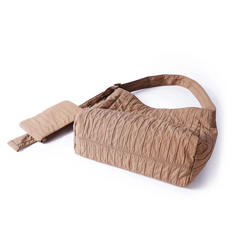 Dubaolu Fabric Shoulder Bag Women's Coffee/Black-3