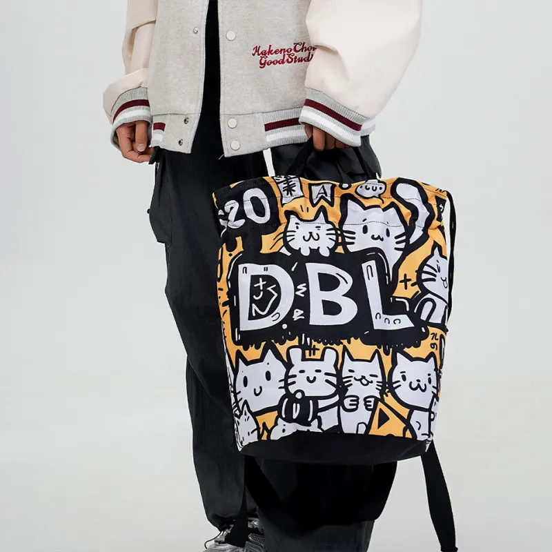 Dubaolu Fabric Basketball Backpack Large Size Unisex Black-11