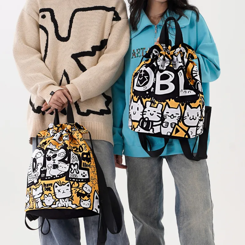 Dubaolu Fabric Basketball Backpack Large Size Unisex Black-12