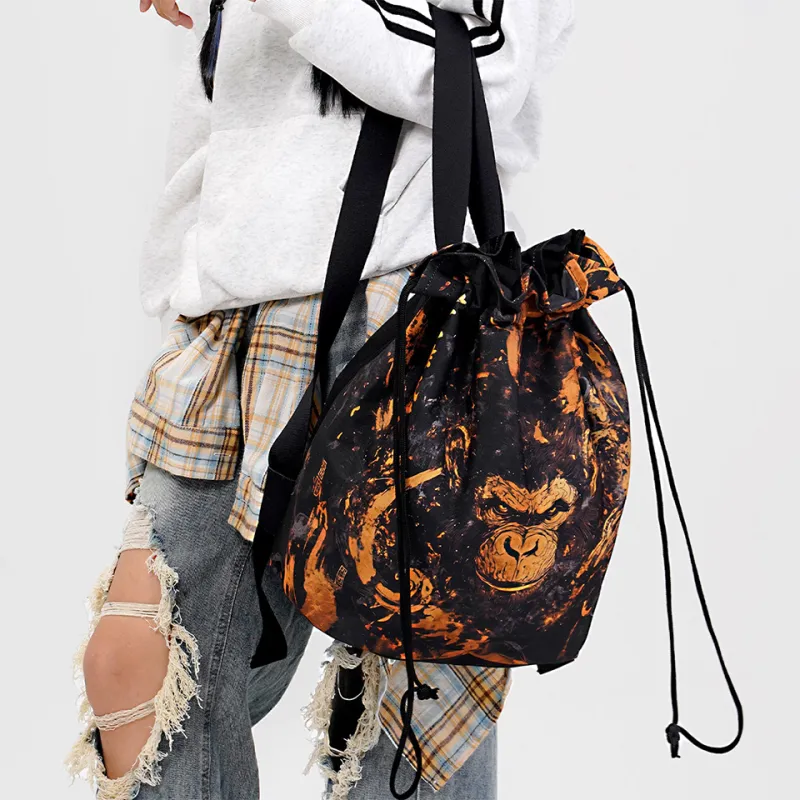 Dubaolu Fabric Basketball Backpack Large Size Unisex Black-25