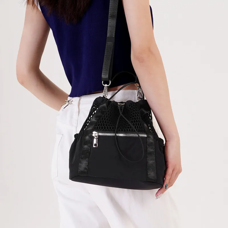Dubaolu Fabric Handbag Regular Women's Apricot/Black-12