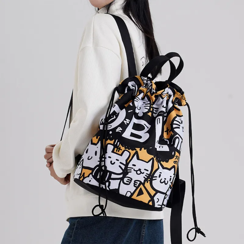 Dubaolu Fabric Basketball Backpack Large Size Unisex Black-13