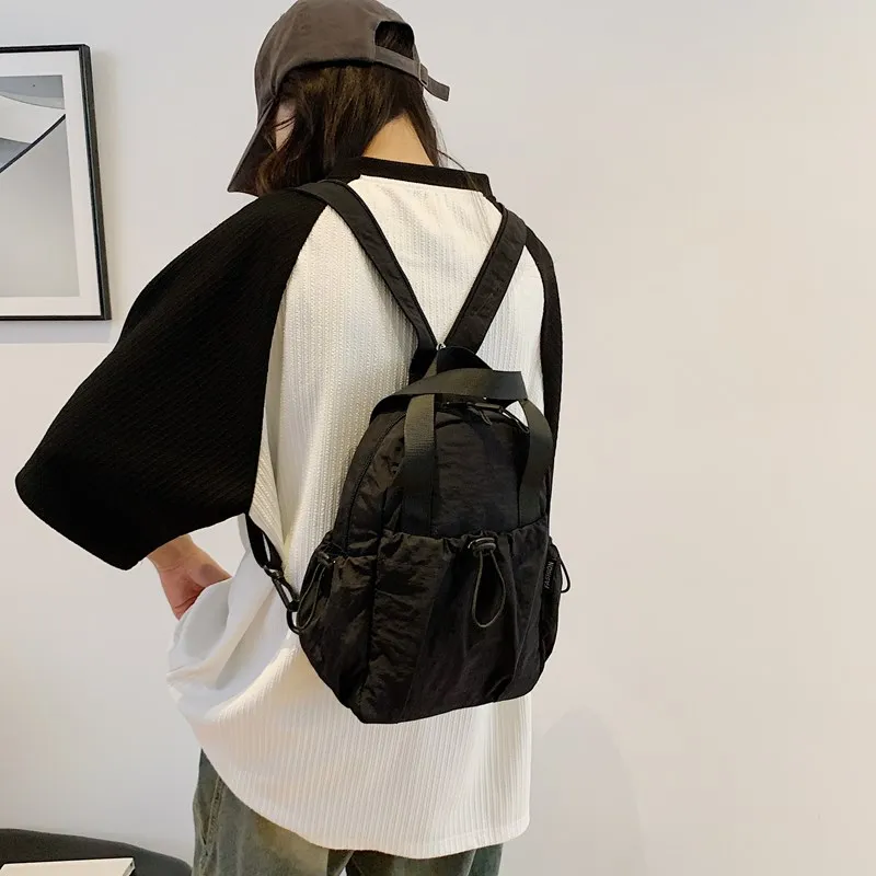 Wenpercy Nylon Sling Bag Backpack Regular Unisex Multicolor-2
